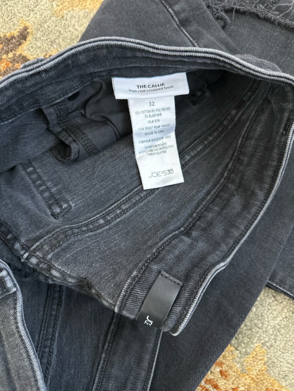 Joe's Jeans The Callie High-Rise Crop Boot Cut 5PK Jeans — Black Wash